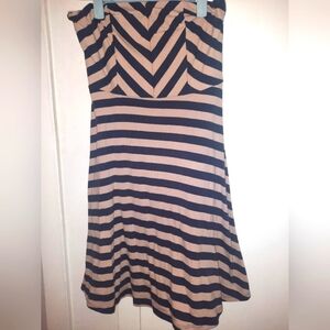 Strapless skater dress